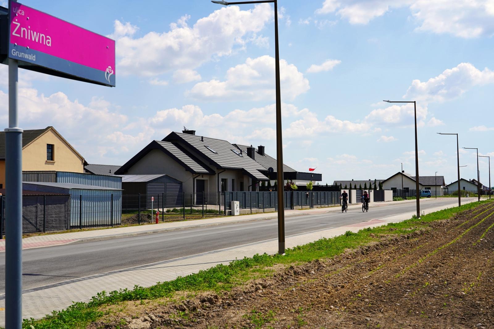 Ulica Żniwna po inwestycji