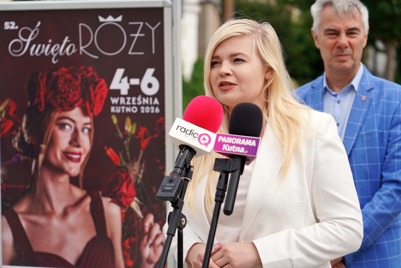 Wioleta Maciejewska i Radosław Rojewski podczas konferencji