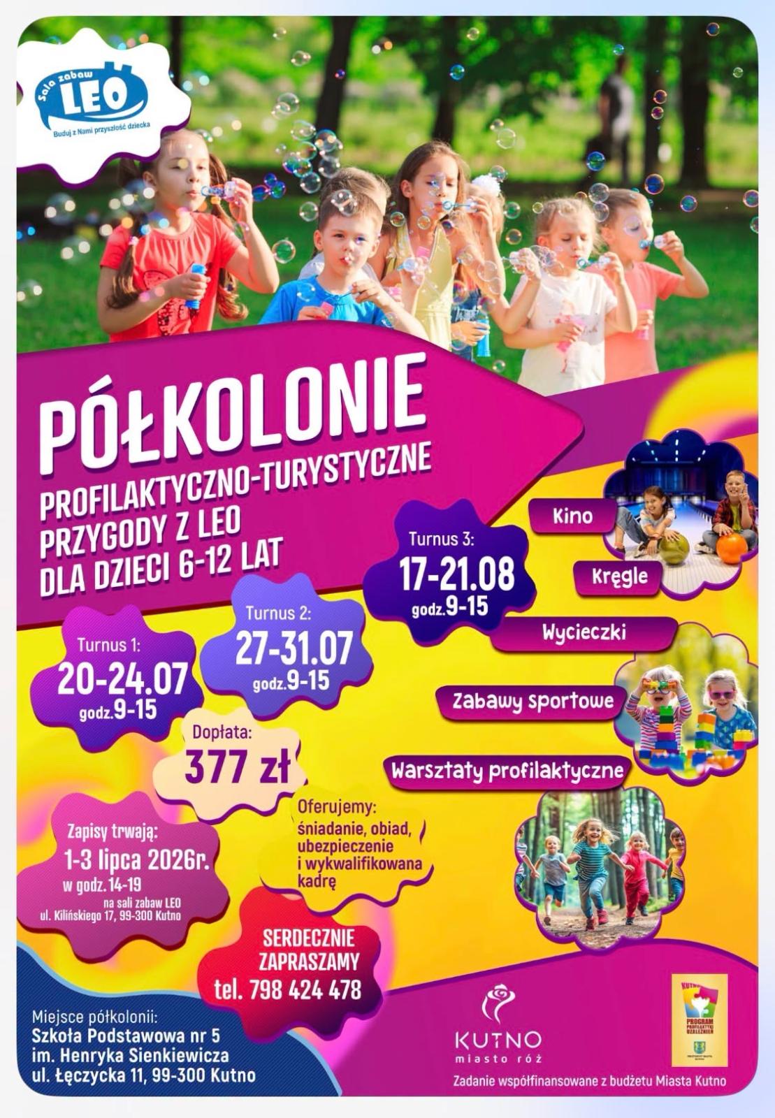 półkolonie dla dzieci