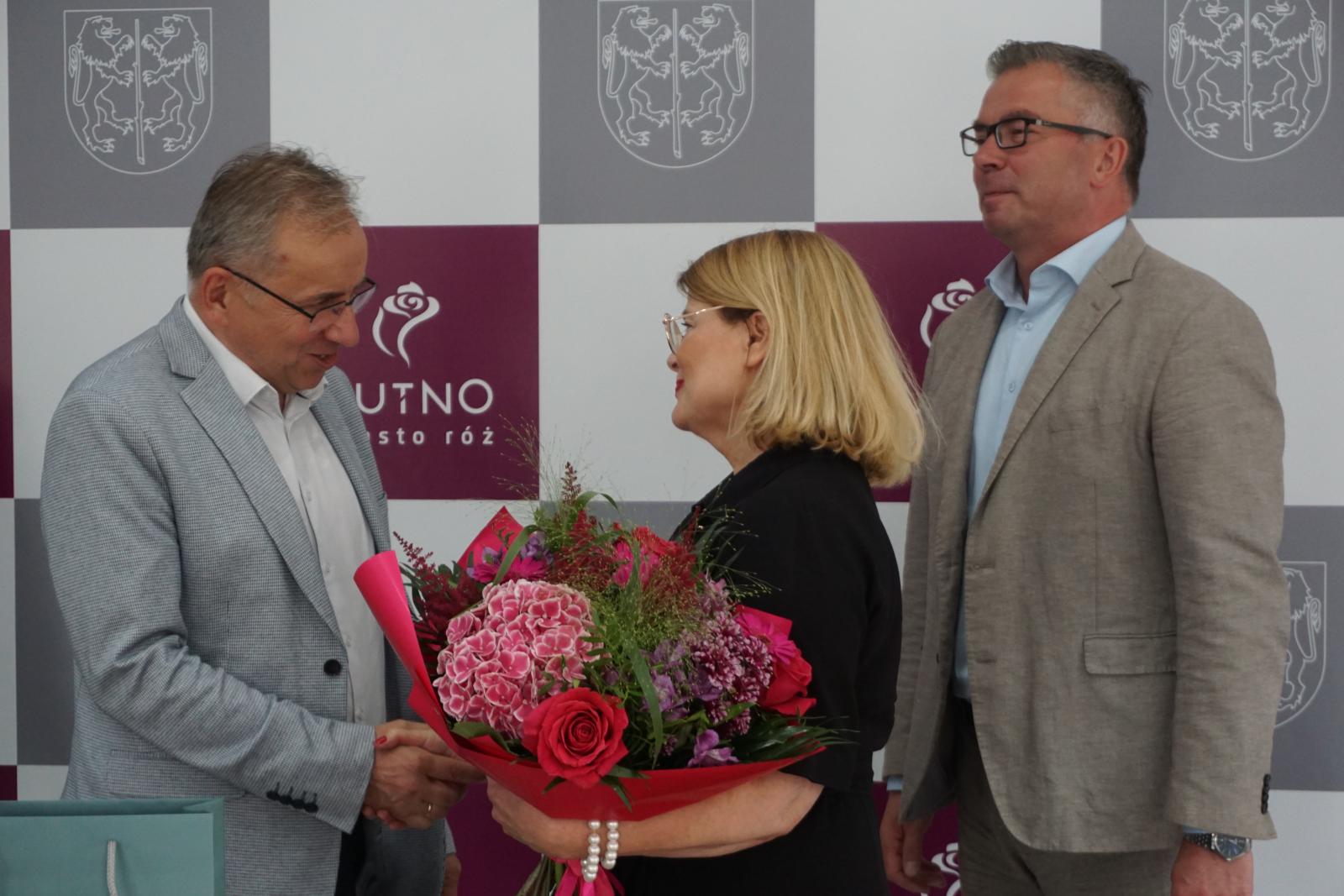 Podziękowanie dla Dyrektor Konczarek