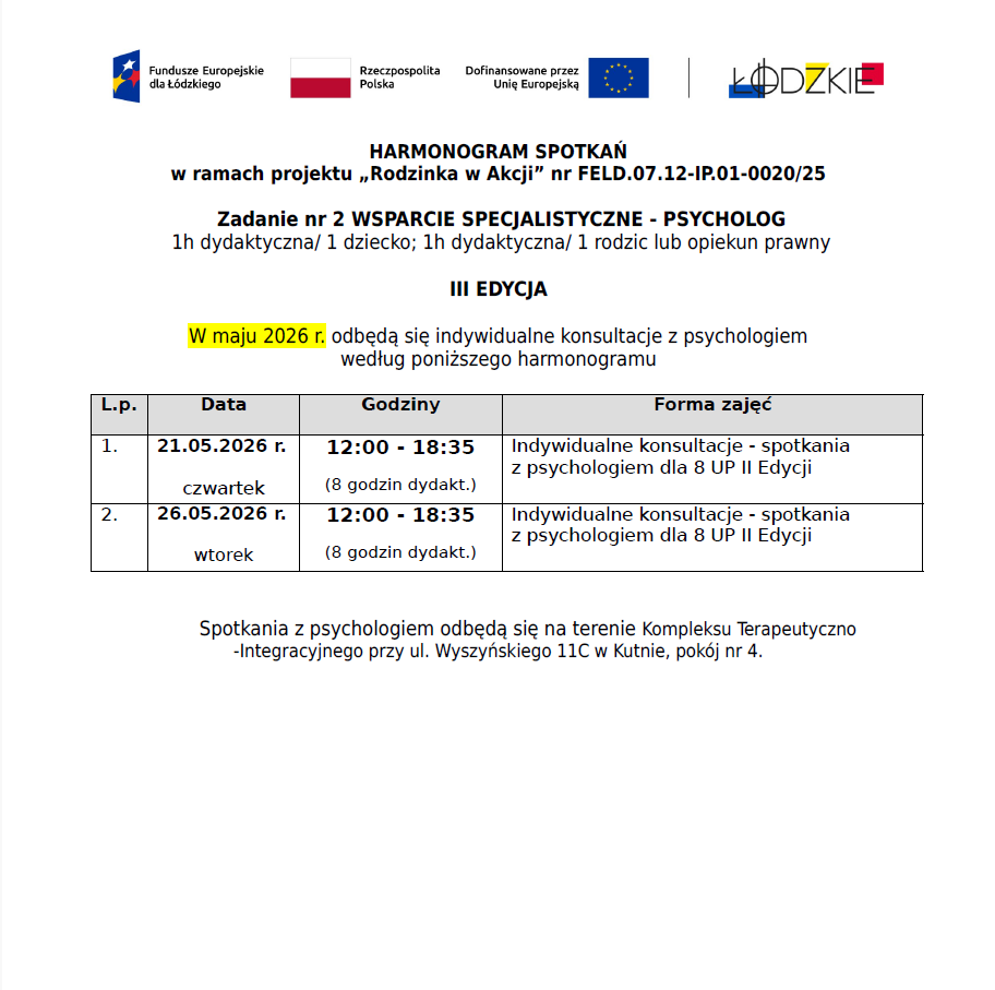 Psycholog III Edycja