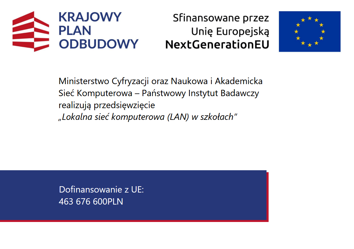 plakat z informacją o projekcie