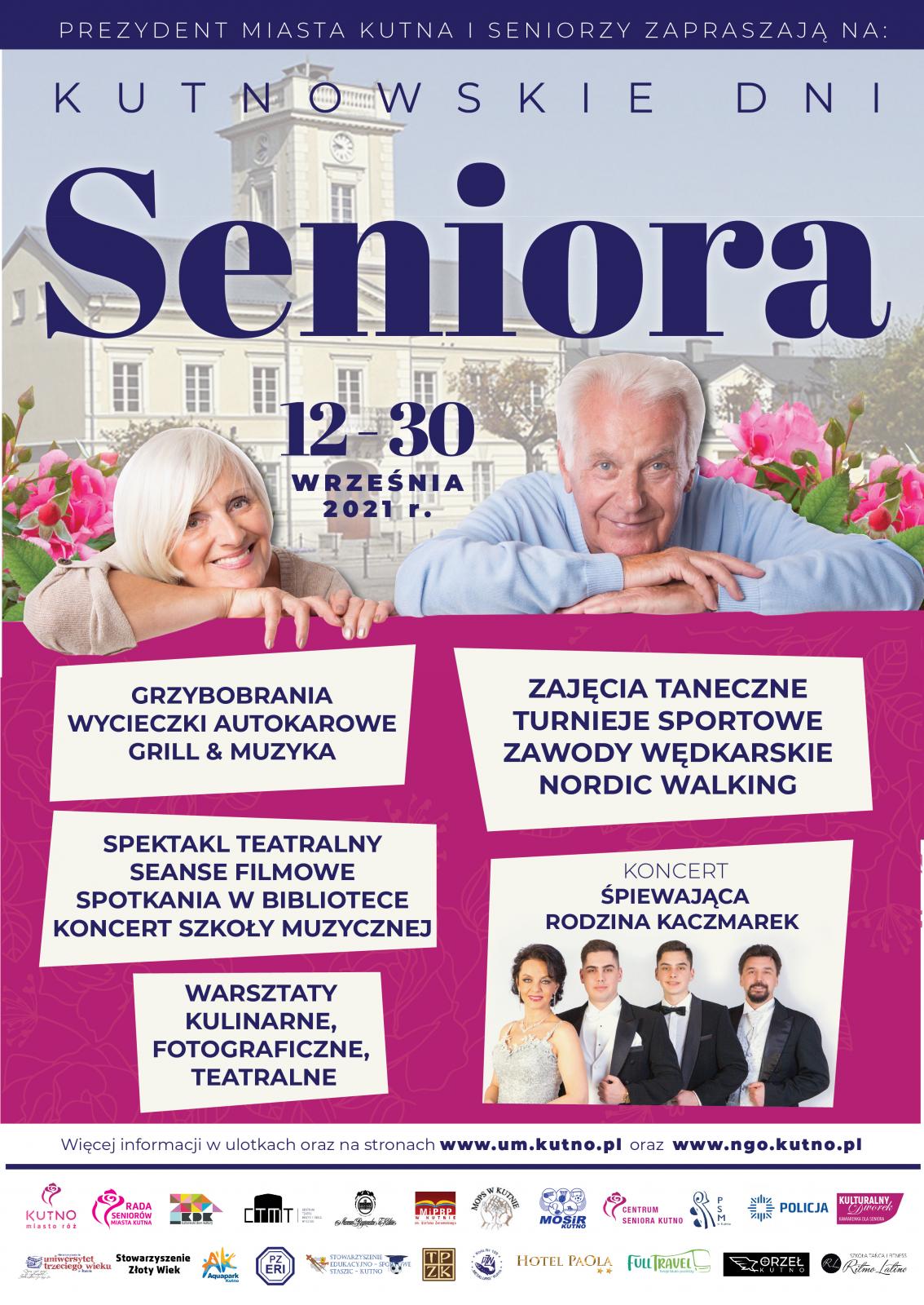 Plakat Kutnowskich Dni Seniora