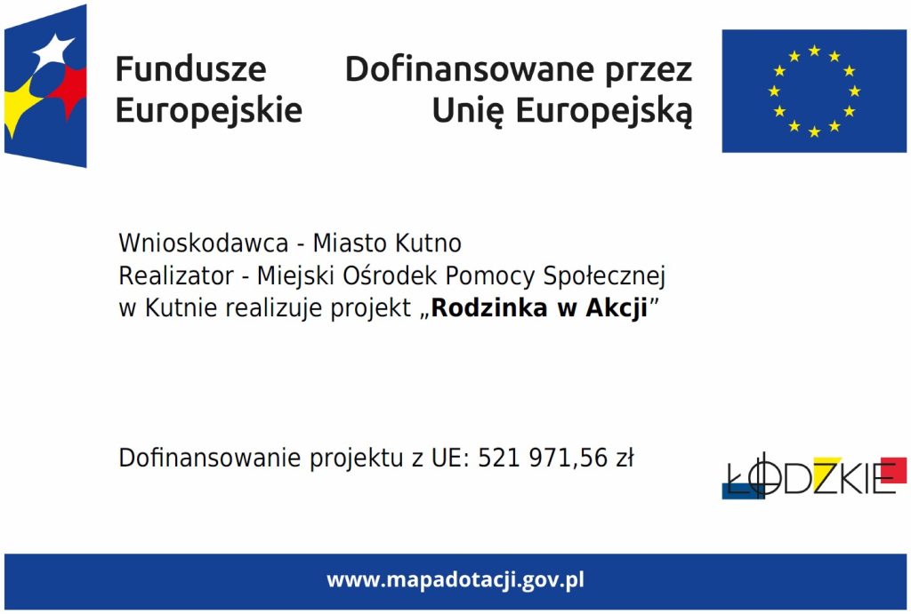 Plakat informacyjny - Rodzinka w akcji