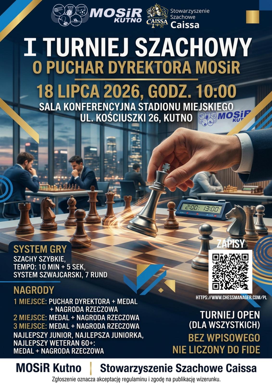 Plakat turnieju szachowego