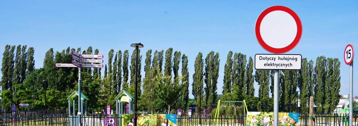 Zakaz ruchu dla hulajnóg w Parku nad Ochnią