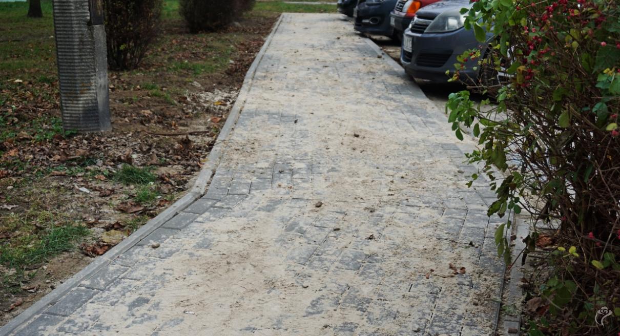 Chodnik na Łokietka po remoncie