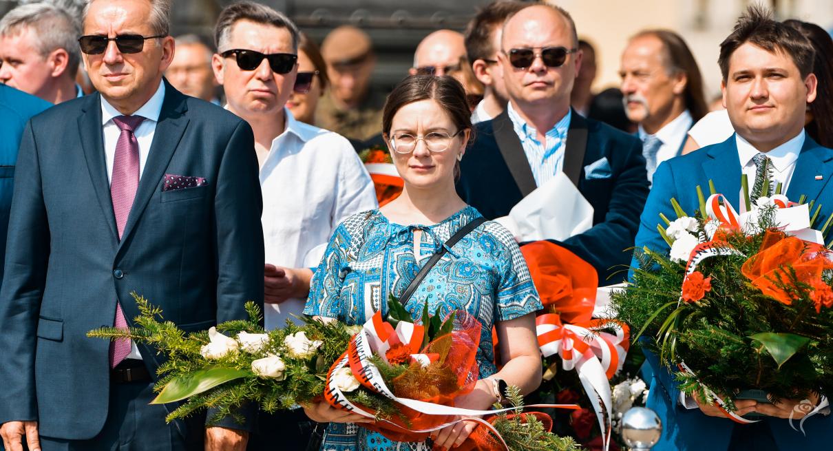 Zdjęcie z obchodów 104. rocznicy Bitwy Warszawskiej oraz Święta Wojska Polskiego