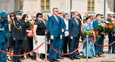 Zdjęcie z obchodów 104. rocznicy Bitwy Warszawskiej oraz Święta Wojska Polskiego