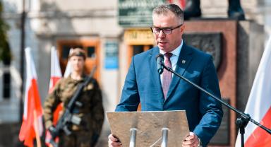 Zdjęcie z obchodów 104. rocznicy Bitwy Warszawskiej oraz Święta Wojska Polskiego