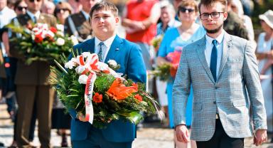 Zdjęcie z obchodów 104. rocznicy Bitwy Warszawskiej oraz Święta Wojska Polskiego