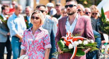 Zdjęcie z obchodów 104. rocznicy Bitwy Warszawskiej oraz Święta Wojska Polskiego