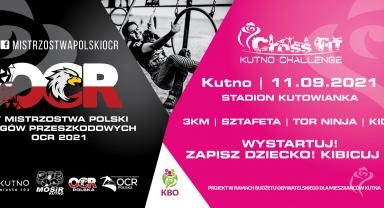 Plakat Mistrzostw Polski w biegach przeszkodowych