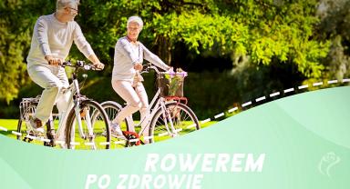 Plakat kutnowskie Dni Seniora. Seniorzy na rowerach