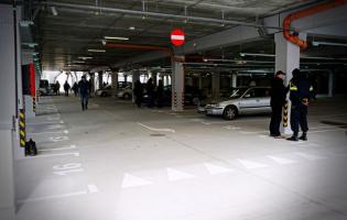 Zdjęcie z otwarcia parkingu pod placem Wolności