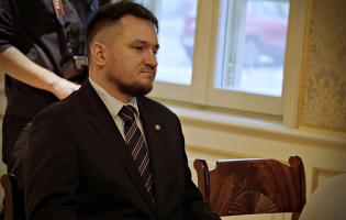 Przekazanie kluczy do Pałacu Saskiego