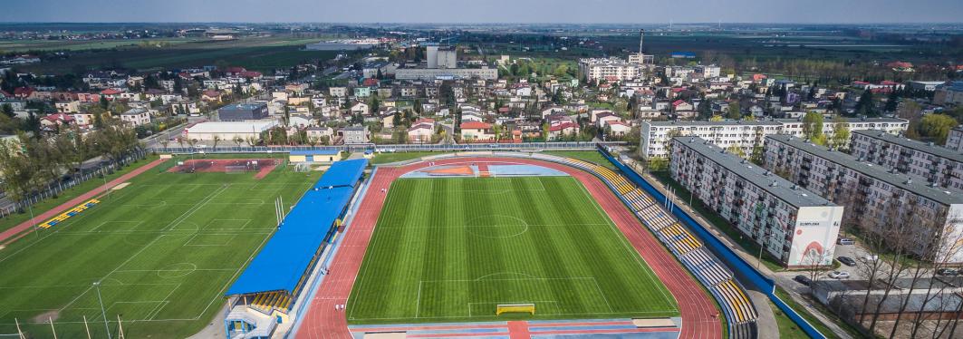 Zdjęcie prezentujące stadion przy ul. Kościuszki